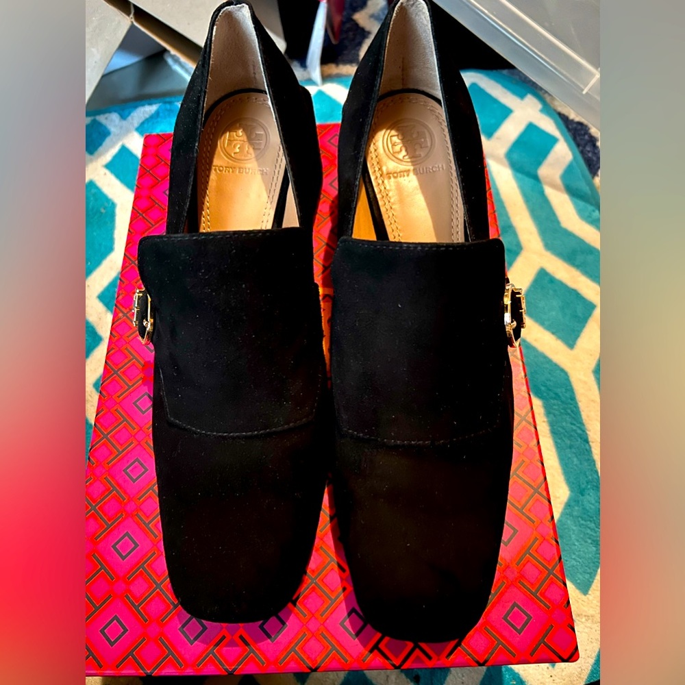 Tory Burch suede loafers